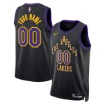 Maillot NBA Los Angeles Lakers Personnalisable Nike 2025-26 City Edition Noir Swingman - Homme